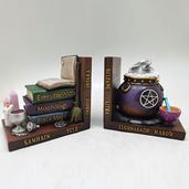 Witches Cauldron Bookends