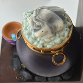 Load image into Gallery viewer, Witches Cauldron Bookends
