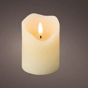 Cream Wax LED Candle 9cm