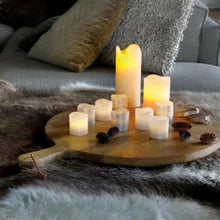 Load image into Gallery viewer, Cream Wax LED Candle 9cm
