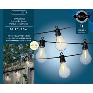 Lumineo 20 Warm White Connectable Festoon Party Lights
