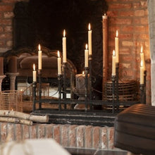Load image into Gallery viewer, Vintage Style Black Iron Candle Holder
