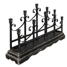 Load image into Gallery viewer, Vintage Style Black Iron Candle Holder
