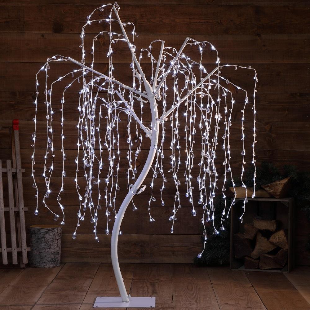 Noma 1.8m White Jewelled Willow Tree
