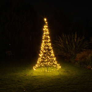 Noma Starry Nights 3m Pole Christmas Tree with Warm White LED Lights