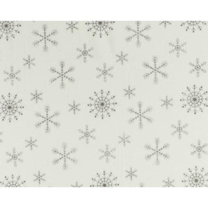 White Snowflake Design Throw