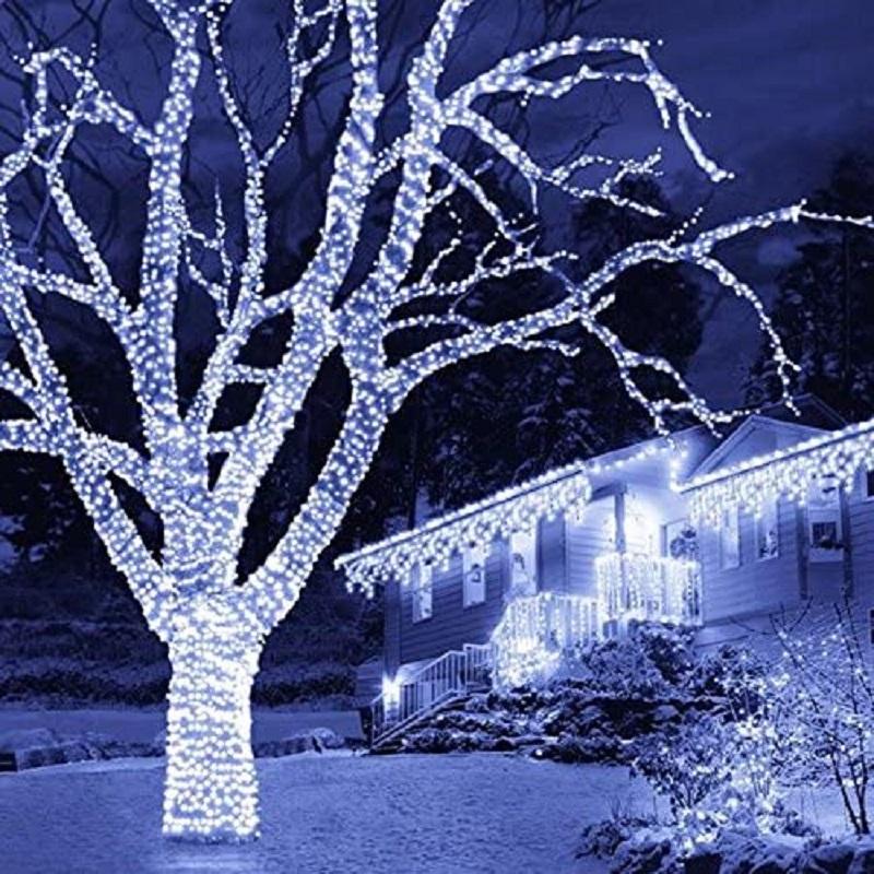 Snowtime Professional Connectable Ice White LED Fairy Lights 10m