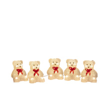 Load image into Gallery viewer, Konstsmide 5 Piece Acrylic Bears Light Set
