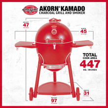 Load image into Gallery viewer, Char- Griller Kamado Akorn Kooker Charcoal Black
