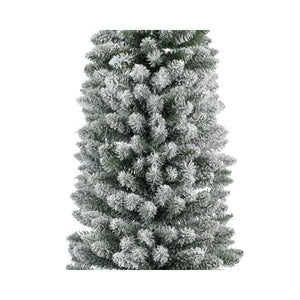 Kaemingk Snowy Pencil Pine 210cm/7ft Christmas Tree