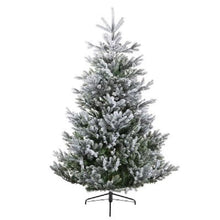 Load image into Gallery viewer, Kaemingk Frosted Arlberg Fir Pre Shaped Christmas Tree 6ft/180cm

