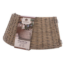 Load image into Gallery viewer, Grey Willow Wicker Collapsible Tree Skirt 57cm
