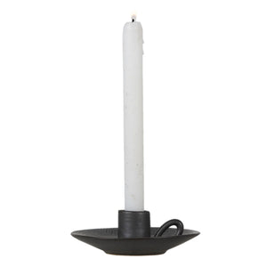 Grey Porcelain Winkie Christmas Candle Holder
