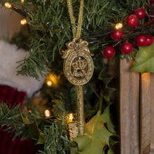 Load image into Gallery viewer, Golden Christmas Key Decoration
