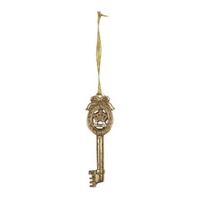Load image into Gallery viewer, Golden Christmas Key Decoration
