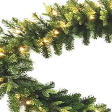 Load image into Gallery viewer, St Moritz Fir 9ft/240cm Garland with Warm White Lights
