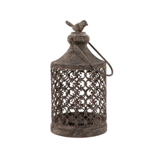 Load image into Gallery viewer, Cosenza Rustic Lantern with Bird Detail
