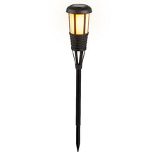 Load image into Gallery viewer, Black Solar Garden Torch Flame Effect Stake Light
