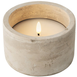 Grey Concrete LED Candle