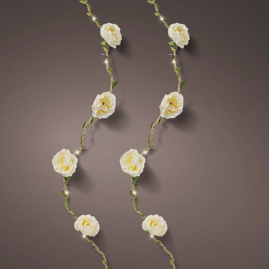 White Flower Micro LED String Lights