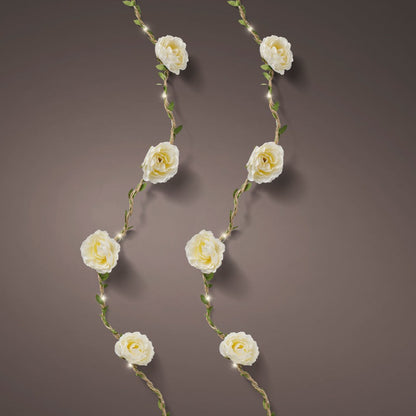White Flower Micro LED String Lights