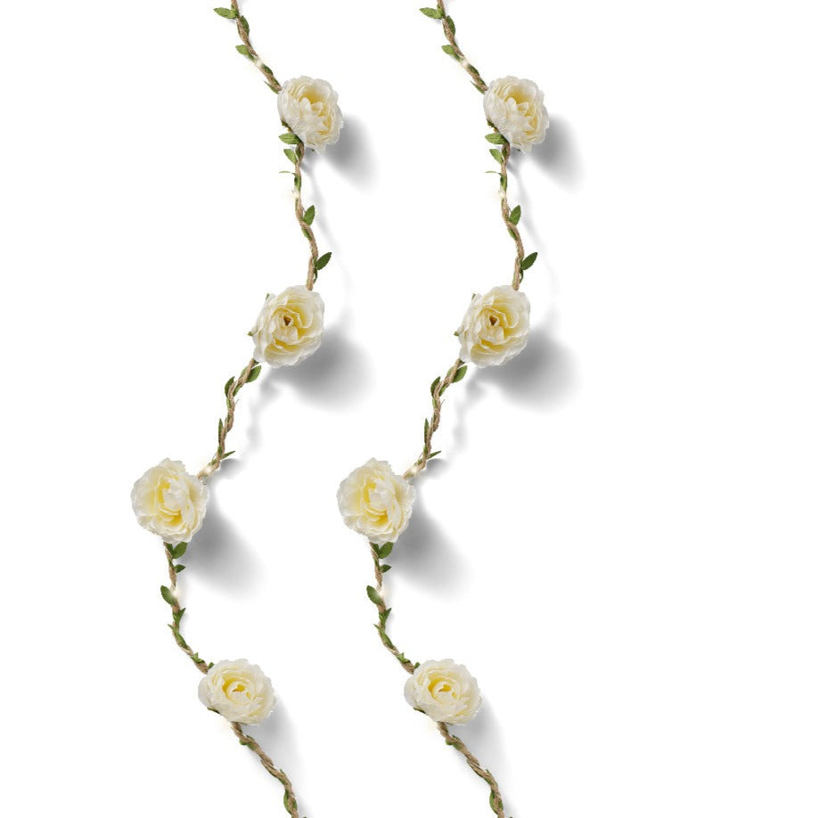 White Flower Micro LED String Lights