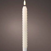 Load image into Gallery viewer, Set of 2 Twisted LED Dinner Candles
