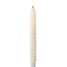 Load image into Gallery viewer, Set of 2 Twisted LED Dinner Candles
