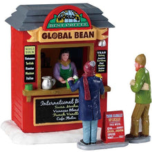 Load image into Gallery viewer, Lemax Global Bean Coffee Kiosk Christmas Village Decoration
