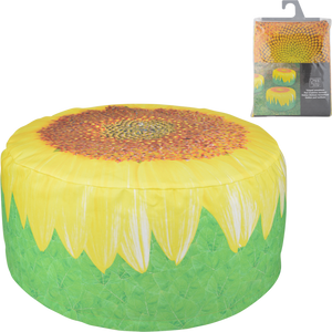 Outdoor Inflatable Pouffe Sunflower Design