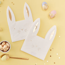 Load image into Gallery viewer, Easter Bunny Shaped Paper Napkins
