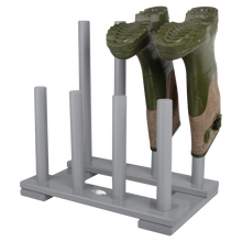 Load image into Gallery viewer, Grey Wooden Boot Rack
