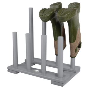Grey Wooden Boot Rack