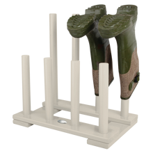 Load image into Gallery viewer, Cream Wooden Boot Rack
