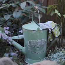 Load image into Gallery viewer, Rose Garden Green Vintage Style Watering Can
