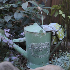 Rose Garden Green Vintage Style Watering Can