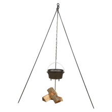 Load image into Gallery viewer, Fire Pit Tripod Stand with Chain 160cm
