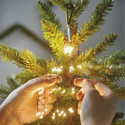 Lumineo Multi Colour Green Cable Tree Lights 210cm