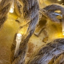 Load image into Gallery viewer, Lumineo Warm White Jute Rope Light String
