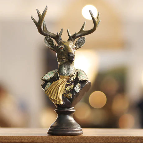 Vintage Style Stag Bust Decoration