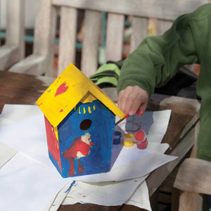 DIY Bird Nesting Box with Paint