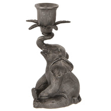 Load image into Gallery viewer, Vintage Style Rustic Elephant Candlestick Holder
