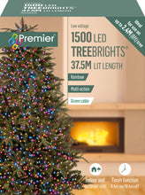 Load image into Gallery viewer, Premier TreeBrights 1500 Rainbow LED Christmas String Lights
