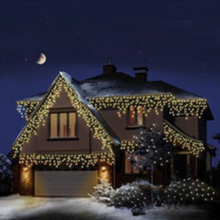 Load image into Gallery viewer, Premier 460 Warm White LED Frosted Cap Christmas Iciclebrights
