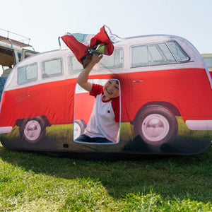 VW Camper Kids Pop Up Tent Red