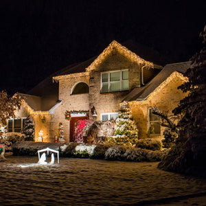 Festive 360 Warm White LED Christmas Firefly Icicle Lights