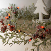 Load image into Gallery viewer, Festive 100 Red Berry Battery Operated Christmas String Lights

