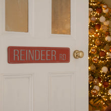 Load image into Gallery viewer, Reindeer Road Christmas Sign

