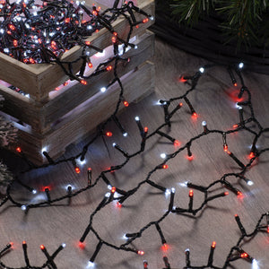 Festive 1000 Candy Cane Red & White Firefly Lights