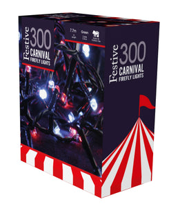 Festive 300 Carnival Red & White Firefly Lights